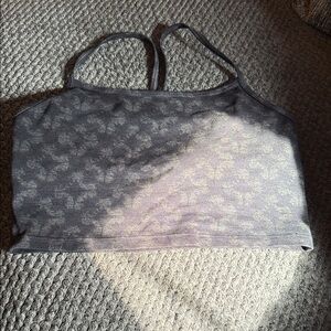 Aerie Black Floral Bra